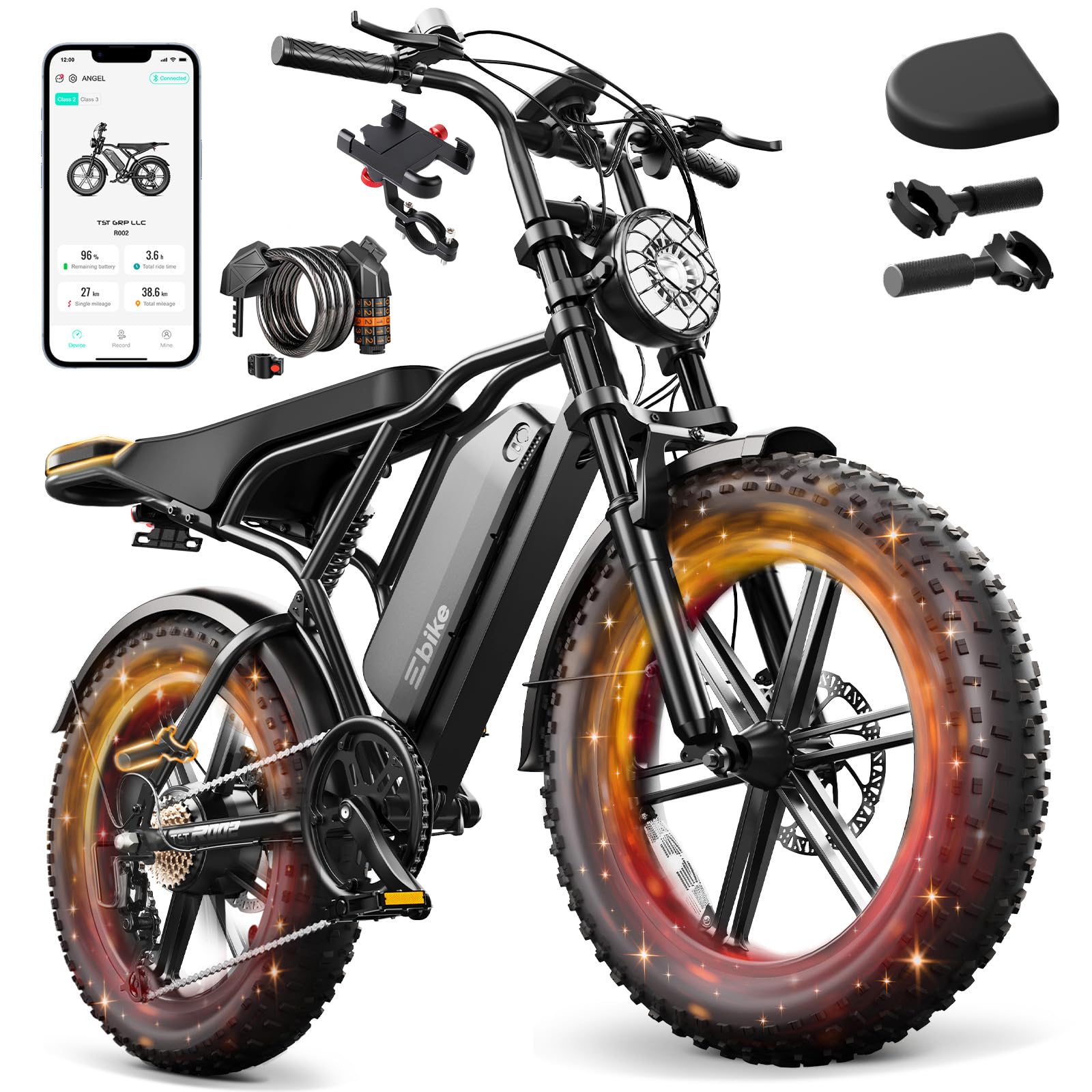48V 1500W Rear Hub Motor With Battery - Batteria al litio LIMITE 48V, motore