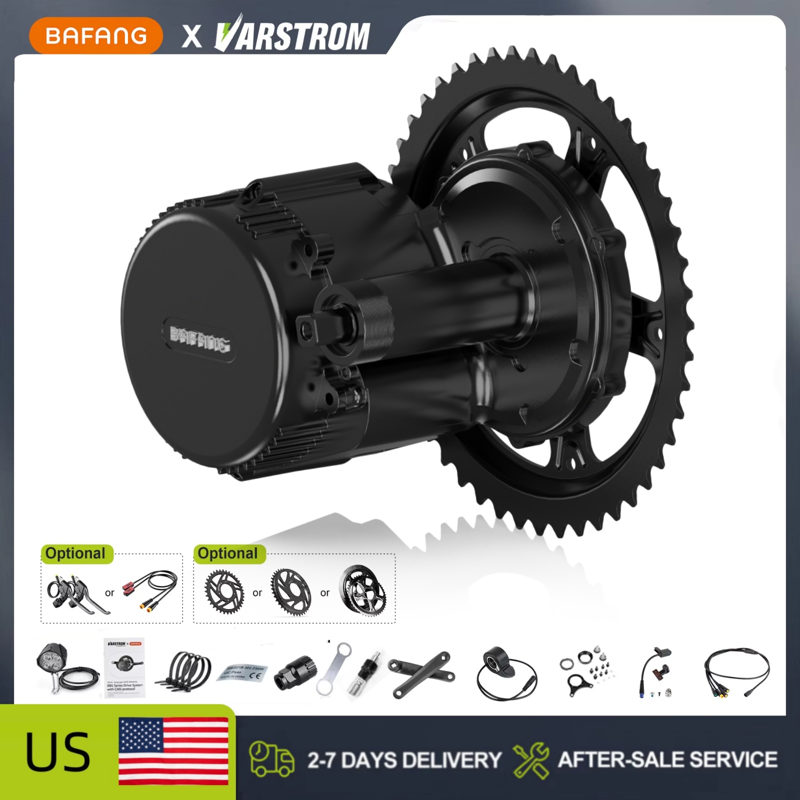 Set motore centrale BAFANG 48V - Side Hung Mid Drive Motor Kit recensione e prezzo